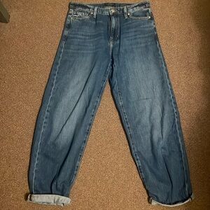 High Rise Barrel Jeans - size 27